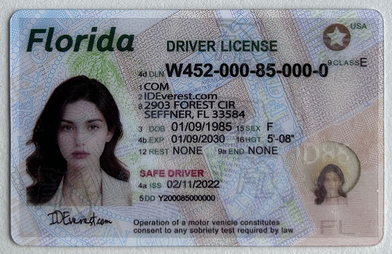 100% Recognizable Fake IDs for Florida